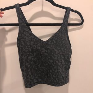 Lulu align tank size 4! Black cheetah like print